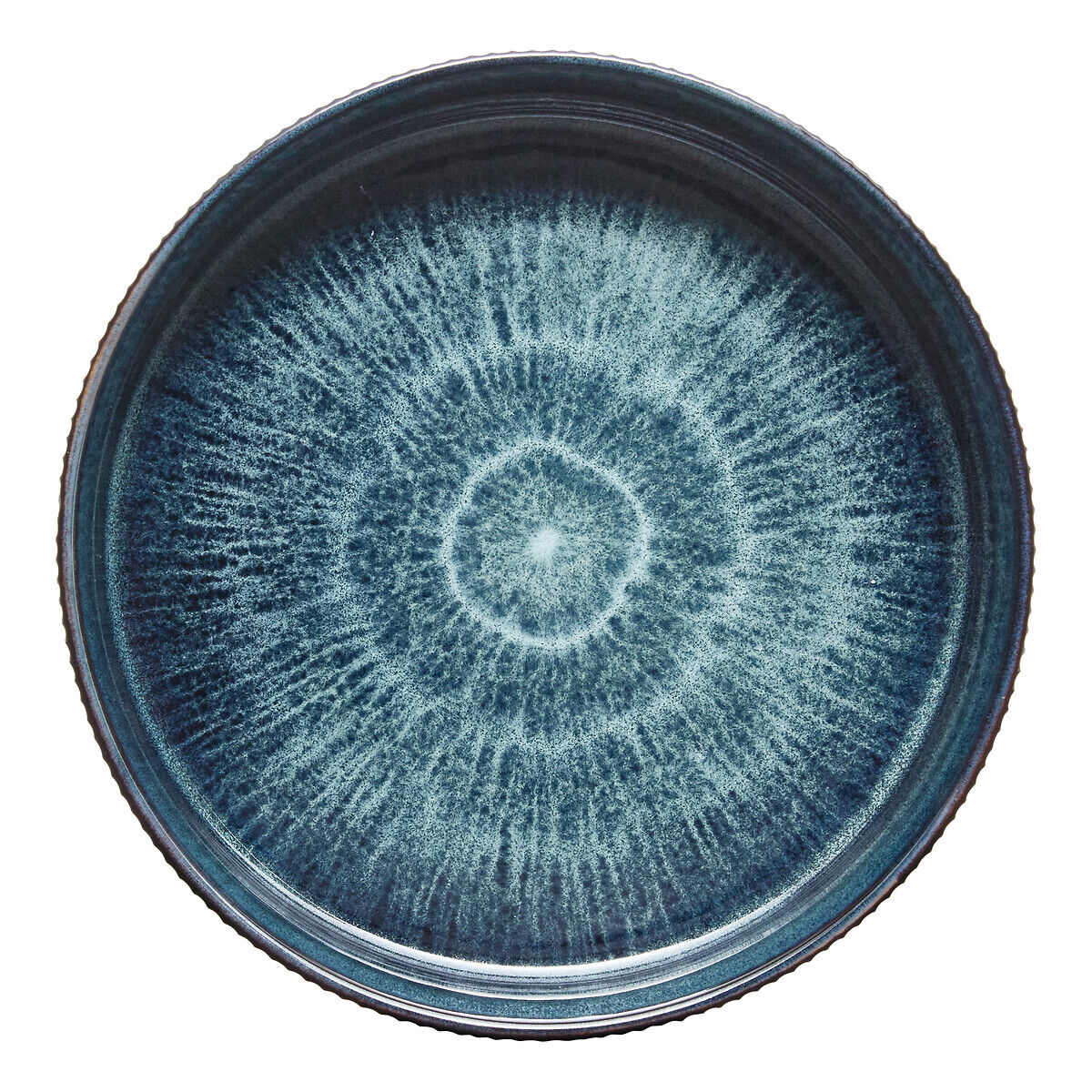 Prato de sopa EVA azul cerâmica 18cm