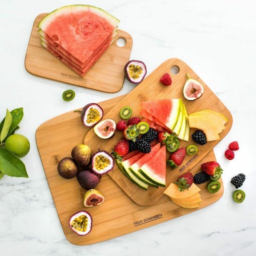 New Peer Sorensen Long Grain Bamboo 3 Piece 3Pc Cutting Chopping Board Set