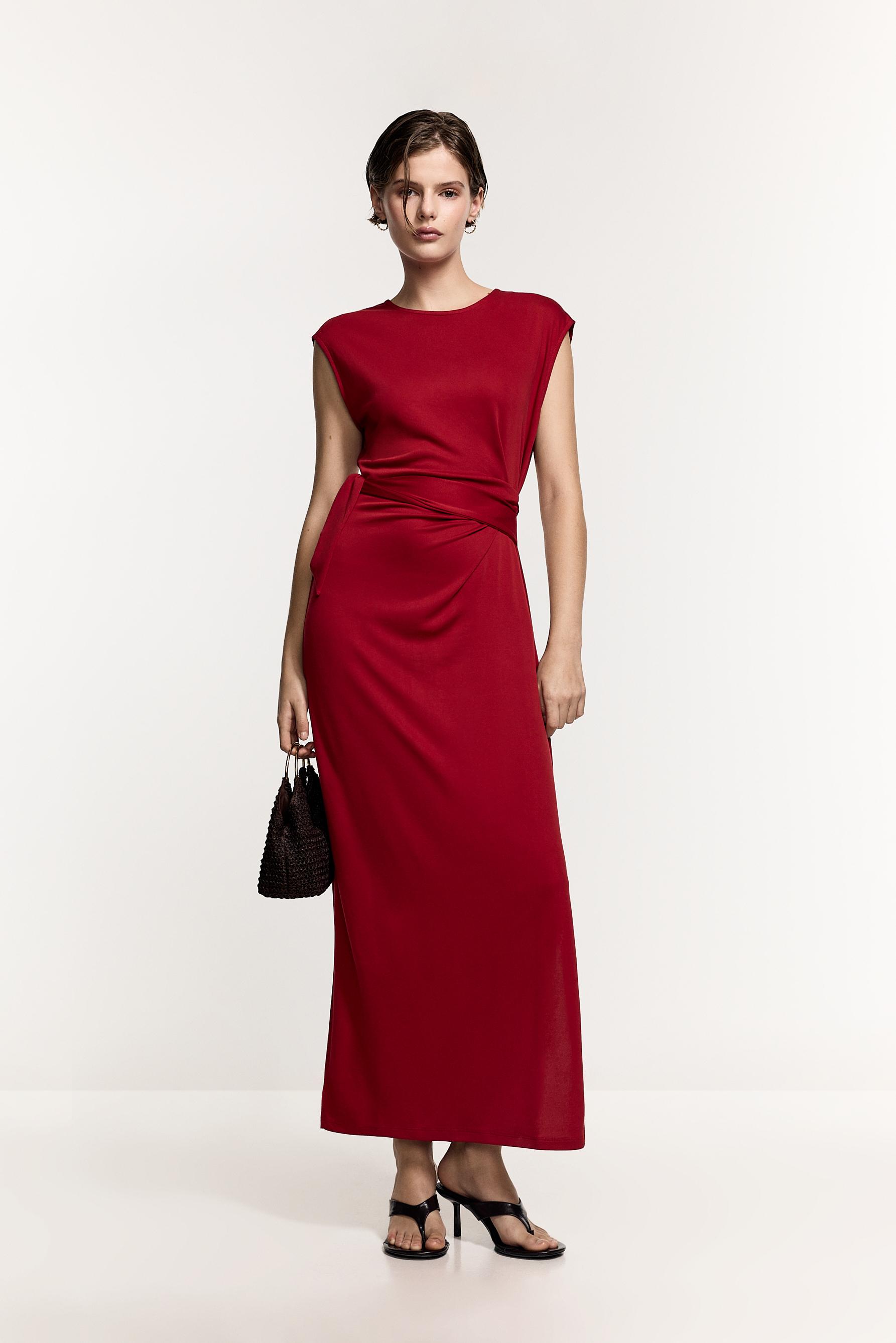 Vestido midi lazada