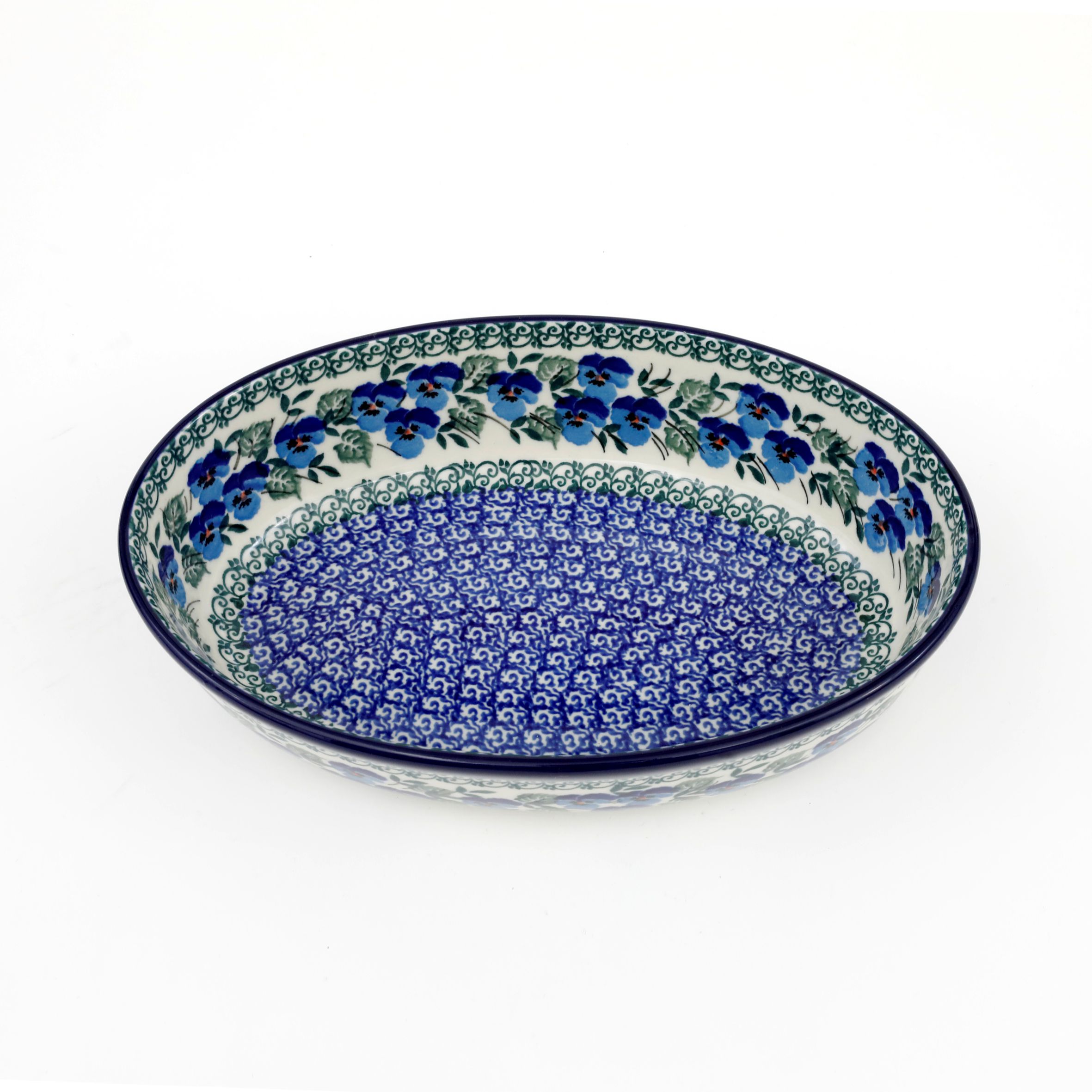 Półmisek owalny 299 24/18,5cm  2273X Kobaltowe bratki