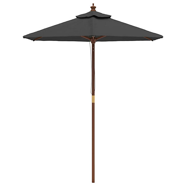 Parasol mobilier de jardin avec mât bois Helloshop26