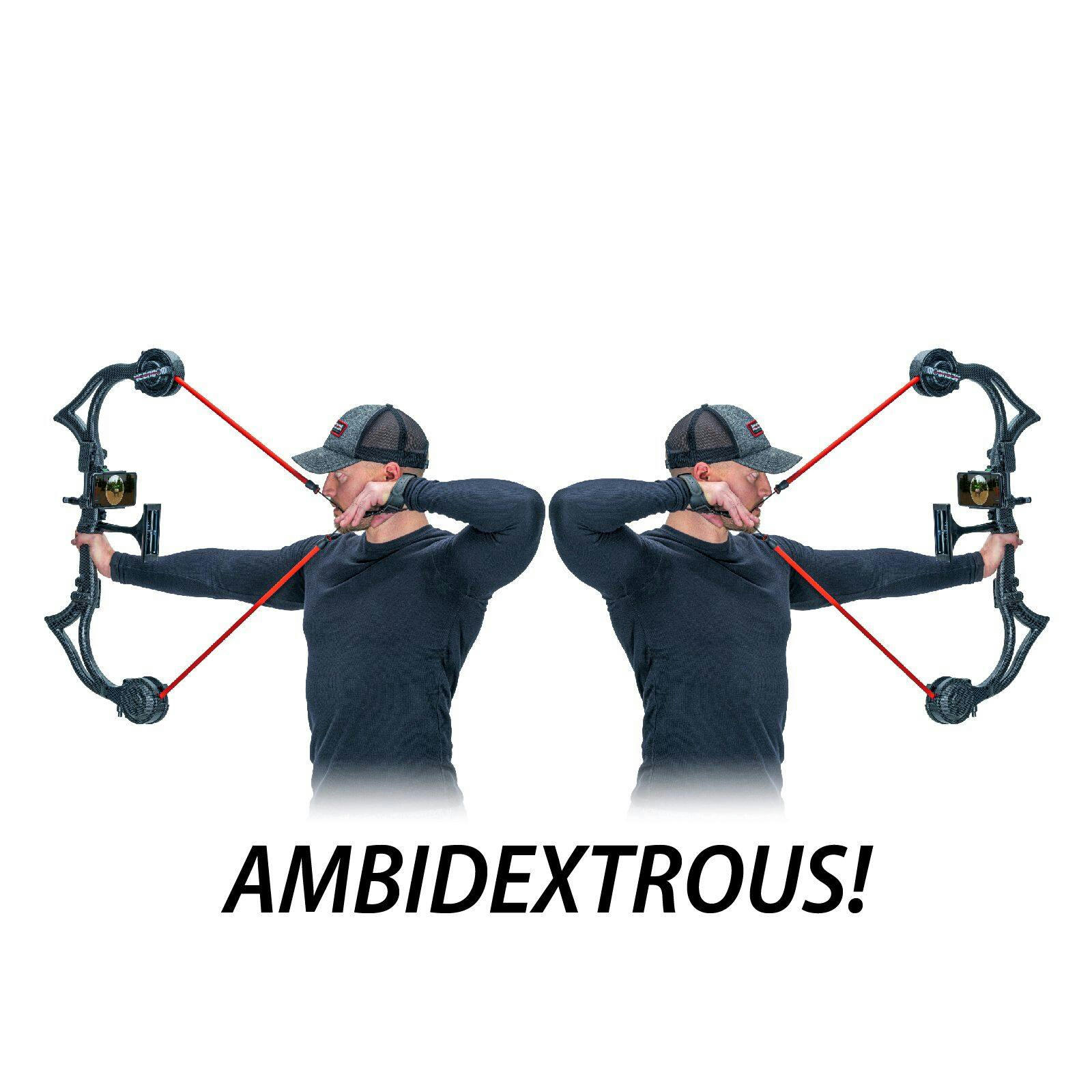 Accubow 2.0 Ambidextrous Archery/Bowhunting Practice System, Carbon Fiber, Black