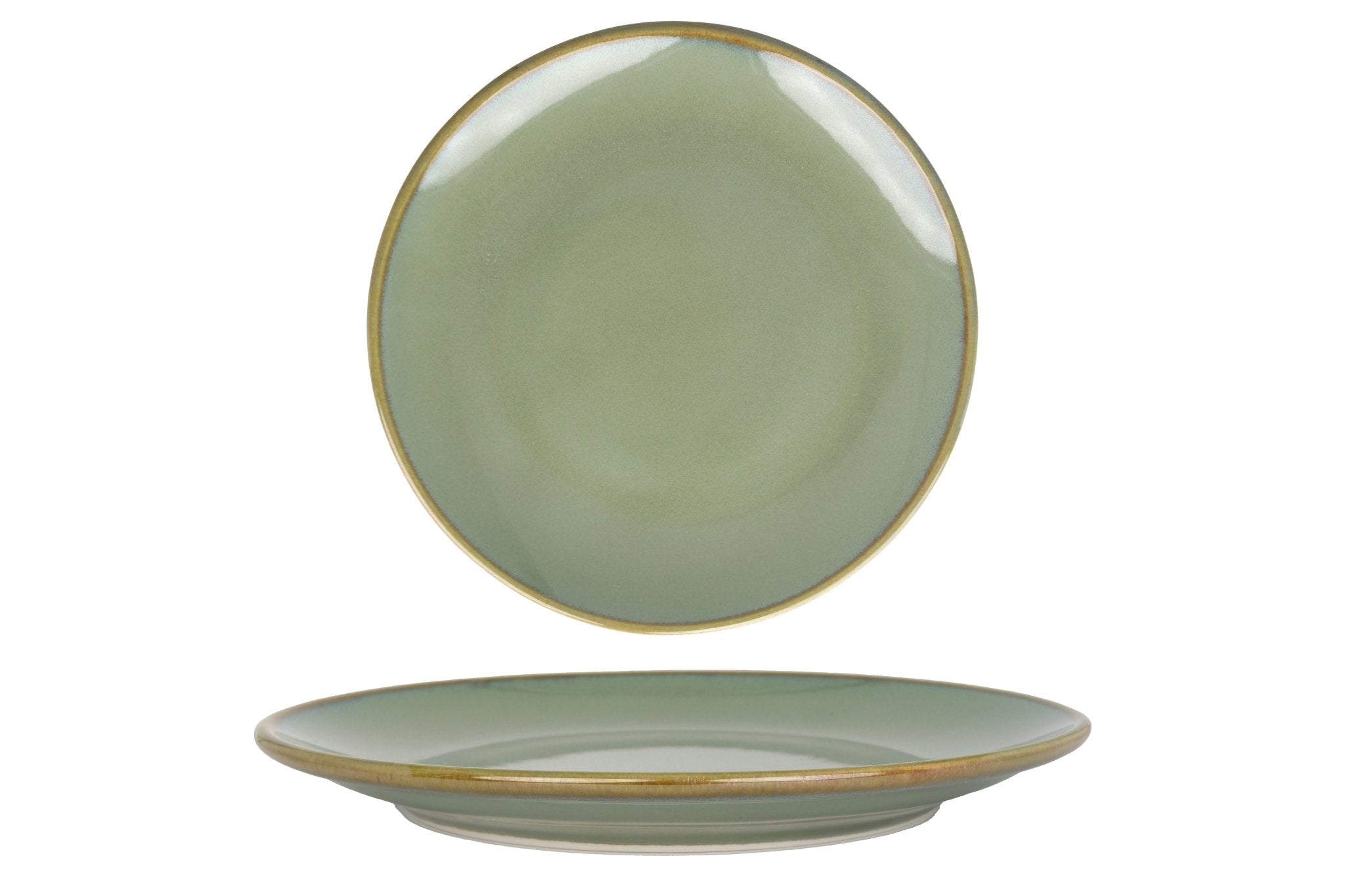 Bonna Gebaksbord - Sage Hygge - Porselein - 21 cm - set van 6
