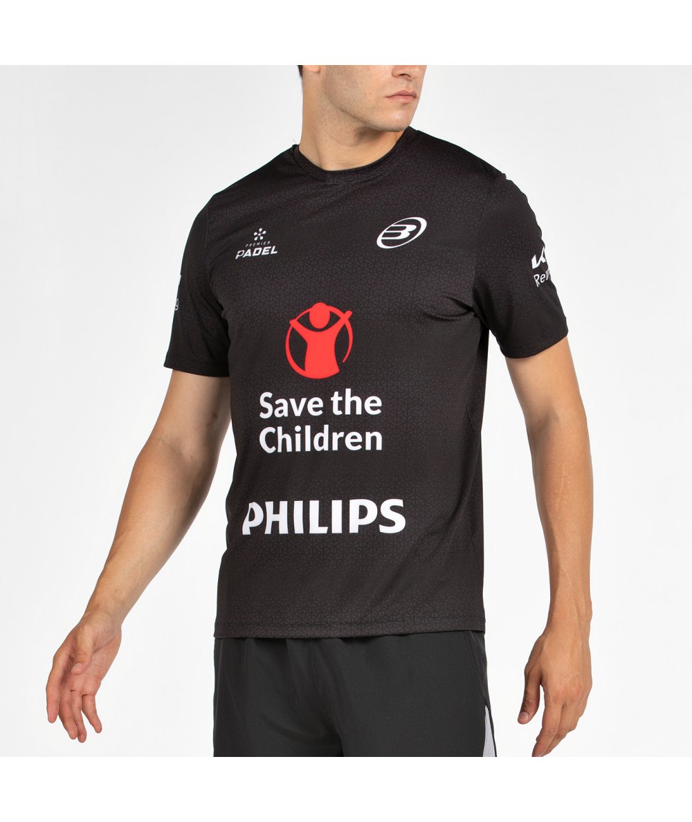 CAMISETA BULLPADEL MOFERO DN NEGRO