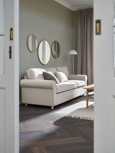 Sofa FERRITSLEV 3-pers. beige stof