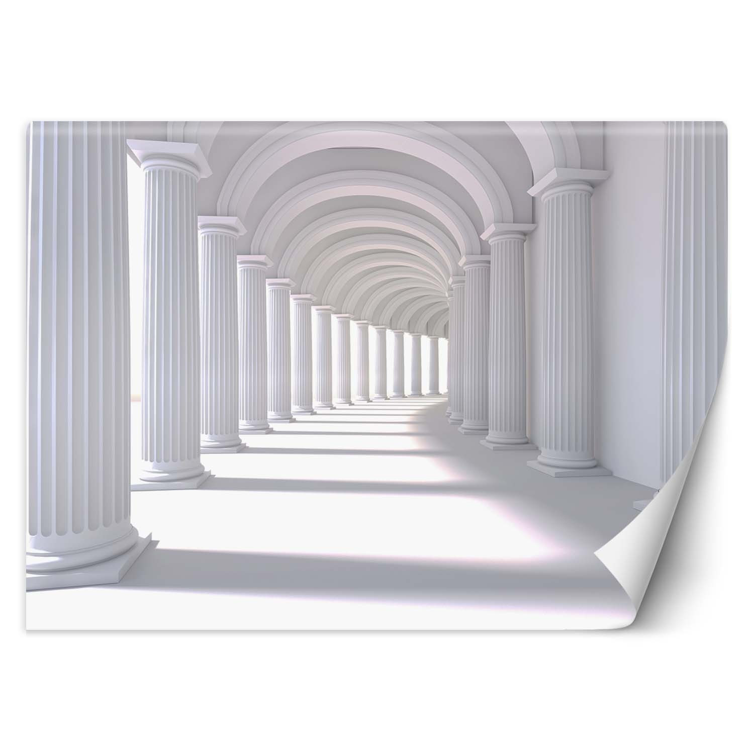 Feeby Fototapeta, Tunel abstrakcja biały 150x105