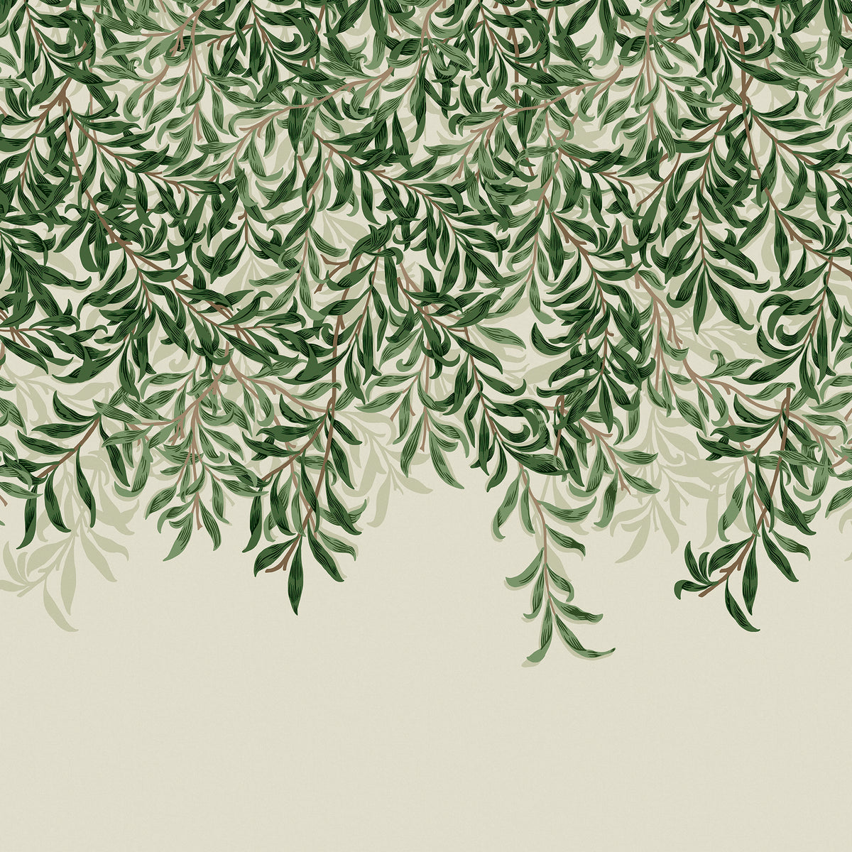 William Morris at Home Fotobehang - Willow Bough Greens - 400x250 cm