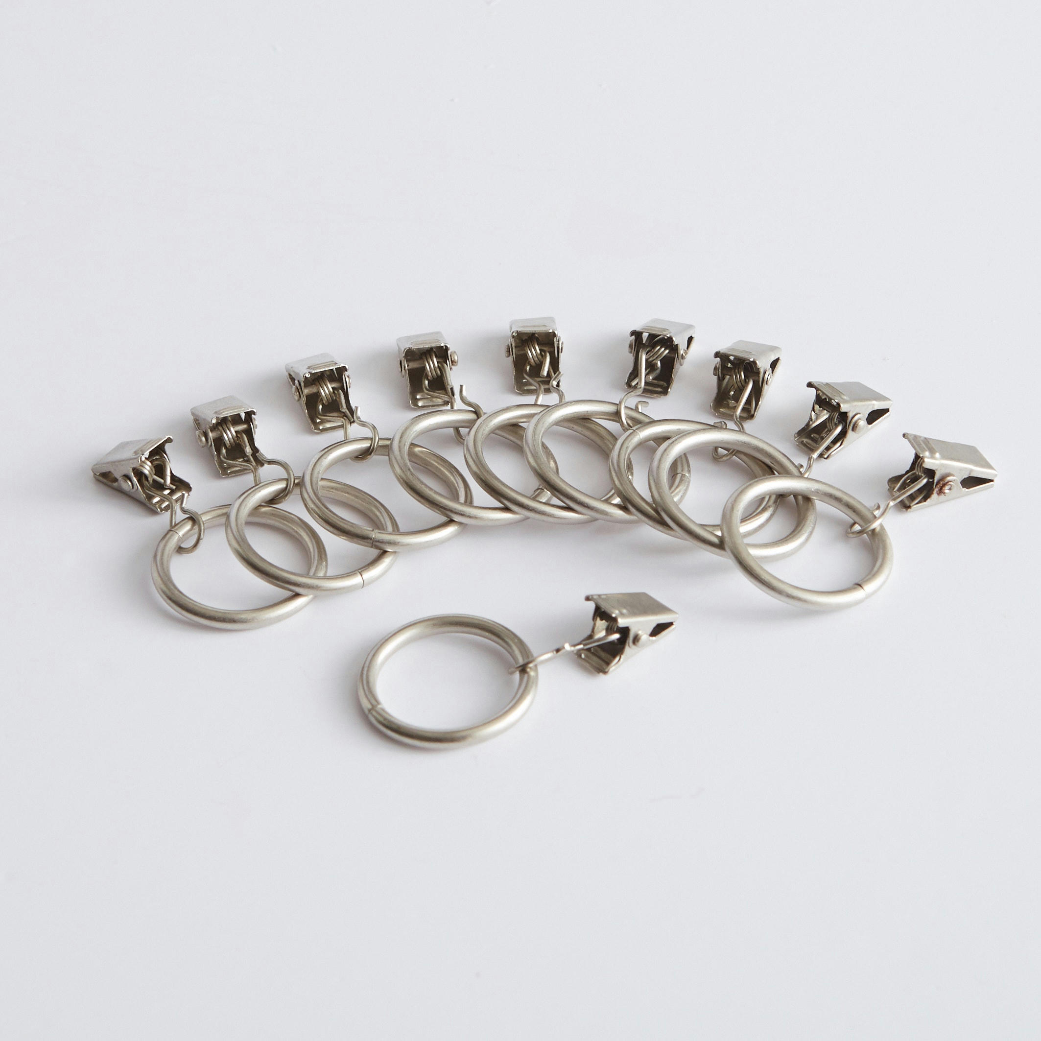 Lot 10 anneaux pinces ONEGA, diam 25mm