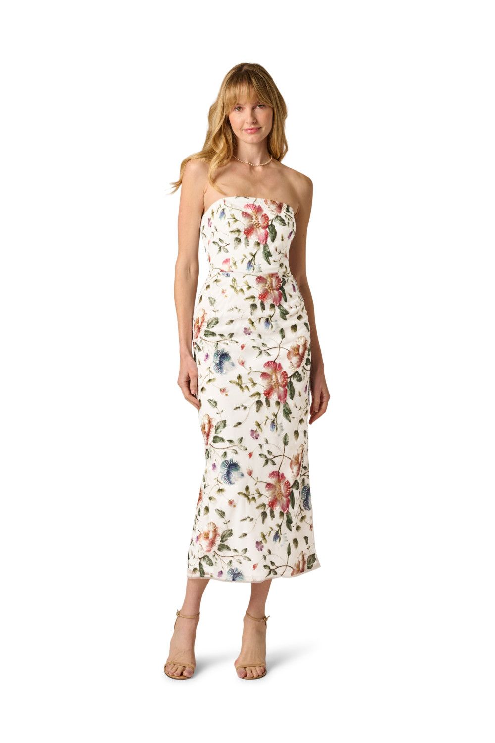 Adrianna Papell Strapless Ankle Dress