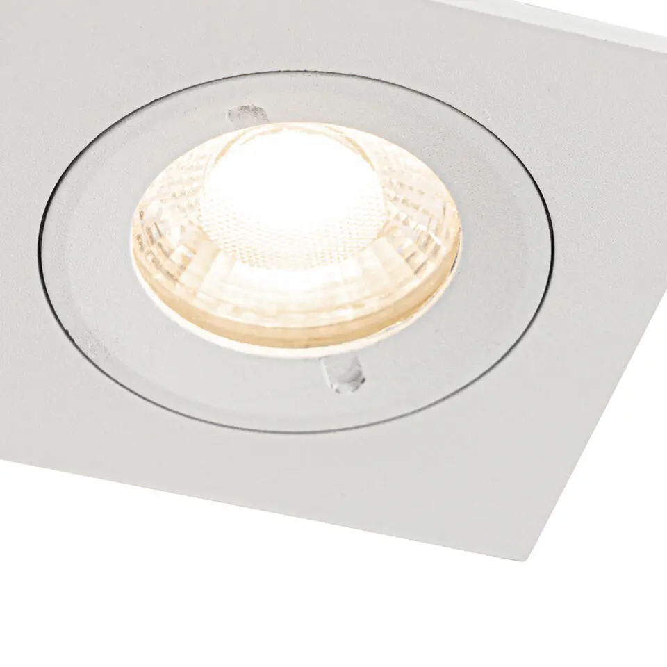 Qazqa inbouwspot xena wit gu10