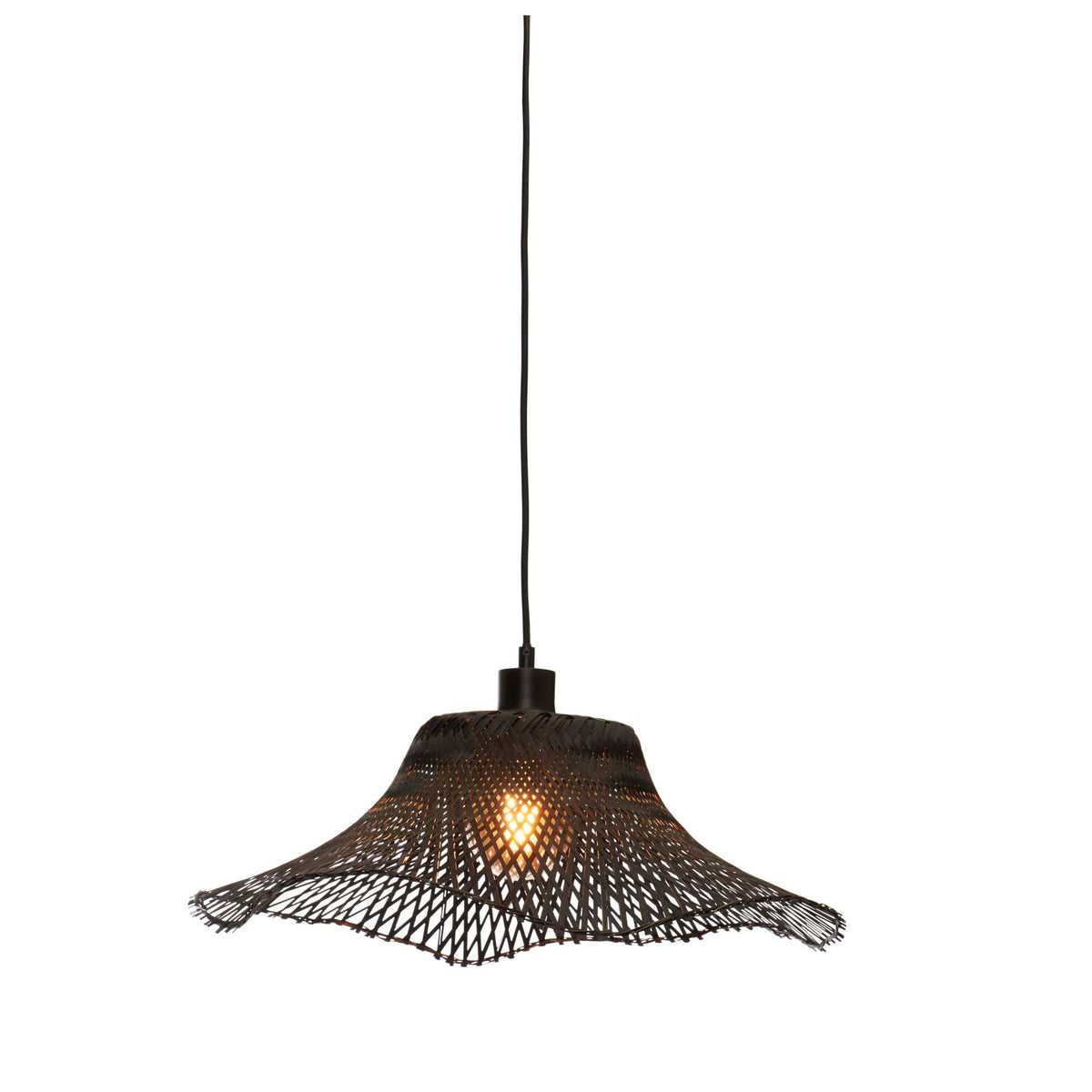 GOOD&MOJO hanglamp Ibiza - zwart - Ø50cm
