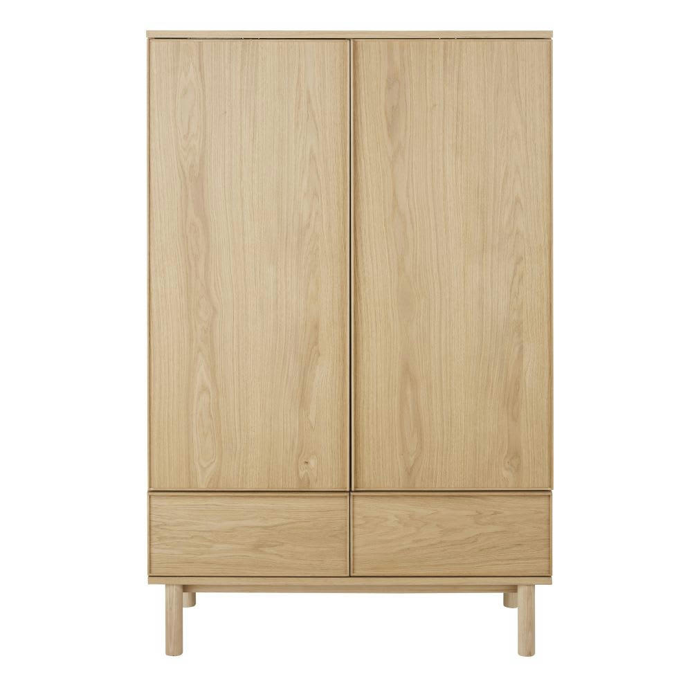 Lourka - Dressing 2 portes battantes 2 tiroirs