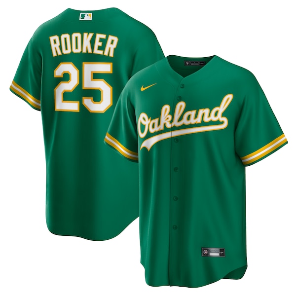 Brent Rooker Oakland Athletics Nike Alternate Replica Jersey - Kelly Green/White