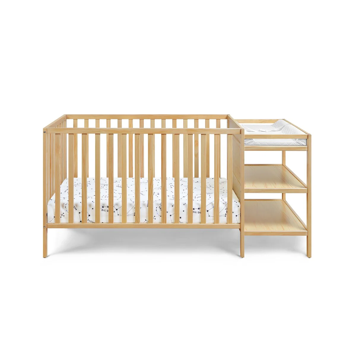 Suite Bebe Palmer 3-in-1 Crib and Changer Combo Natural
