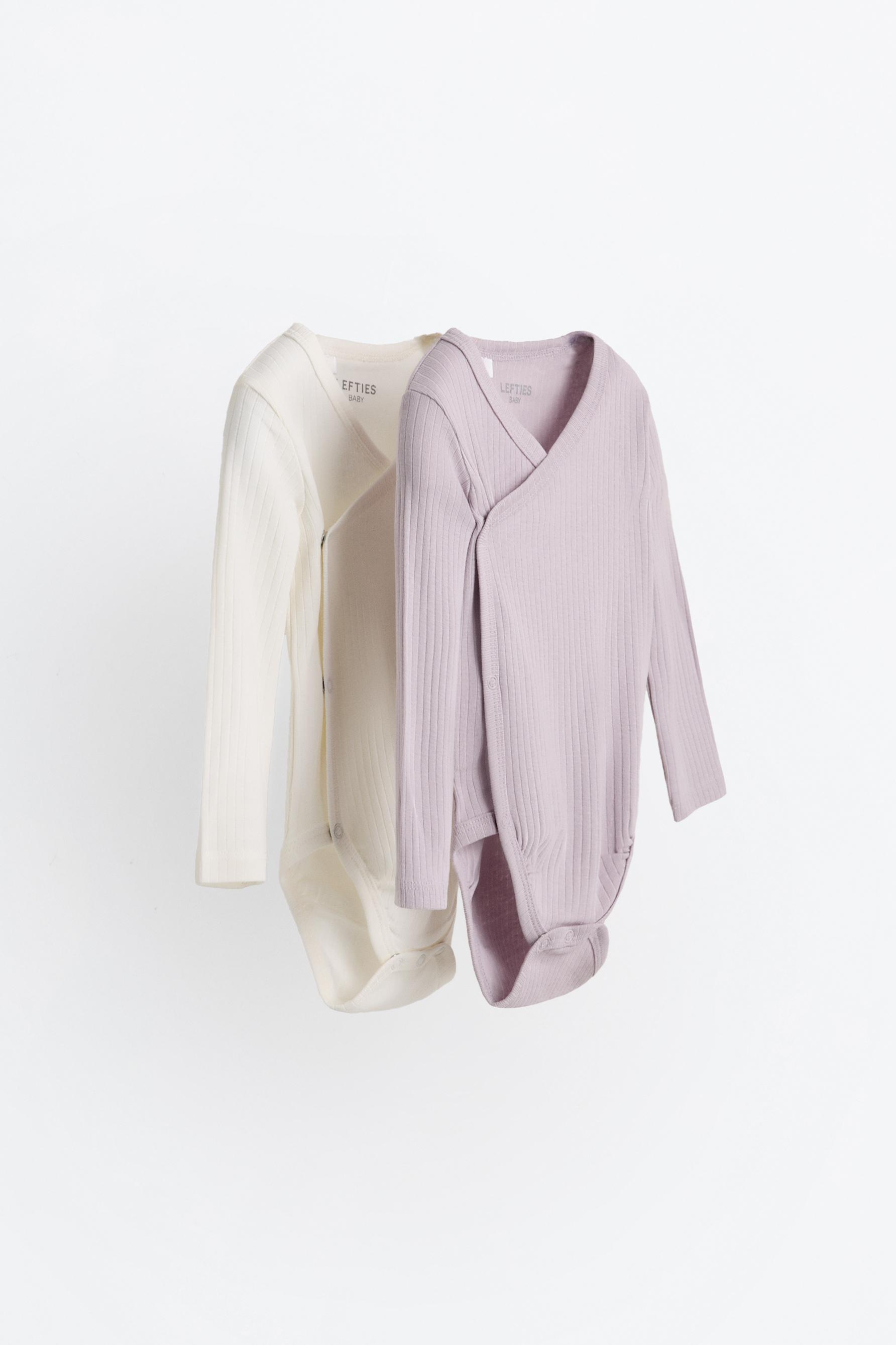 Pack 2 bodies kimono canalé