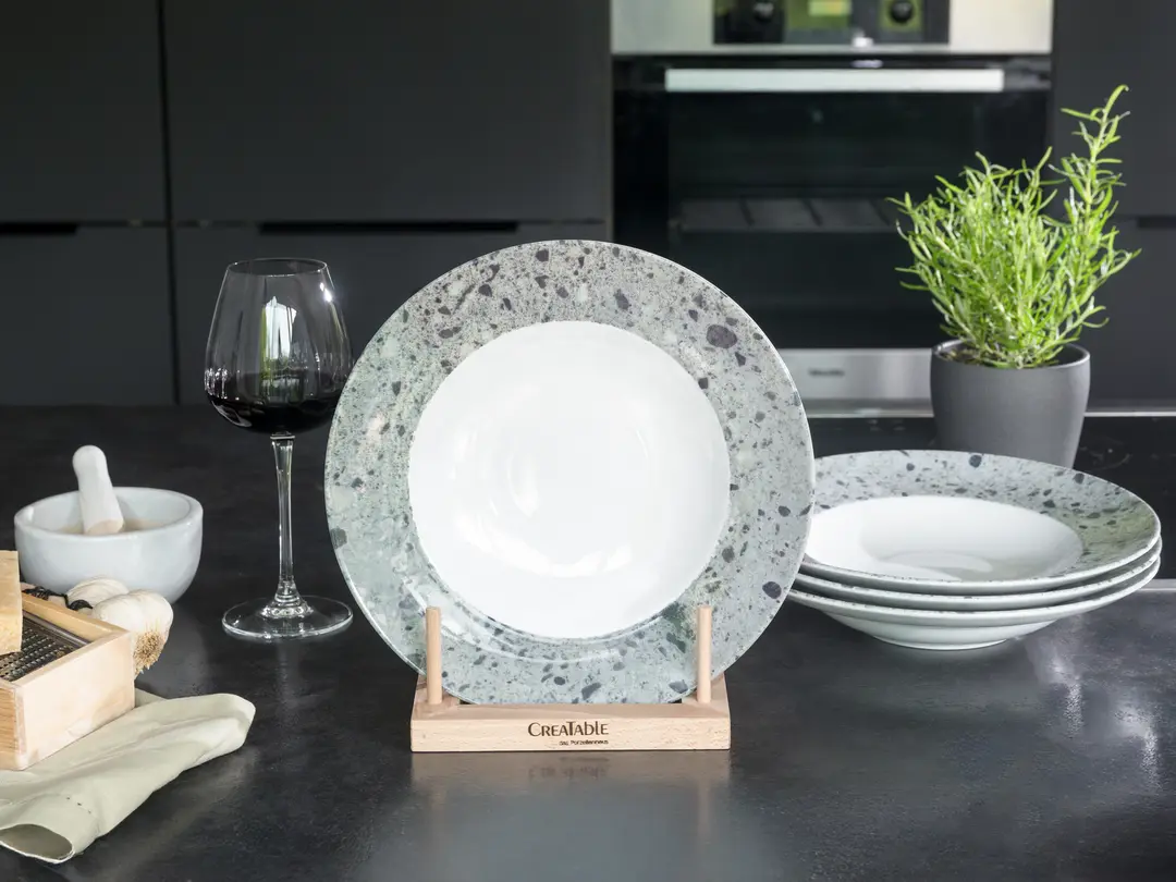 Pastateller 4er-Set Stone Collection
