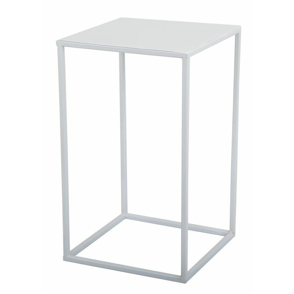 Nowoczesny kwietnik stojący 40 cm biały GLAM