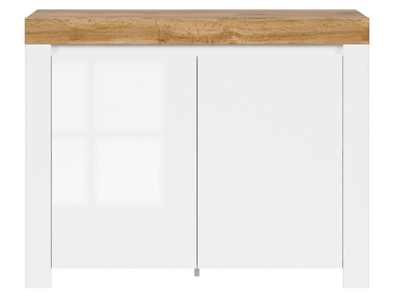 Szafka Holten 106 cm dwudrzwiowa biały połysk