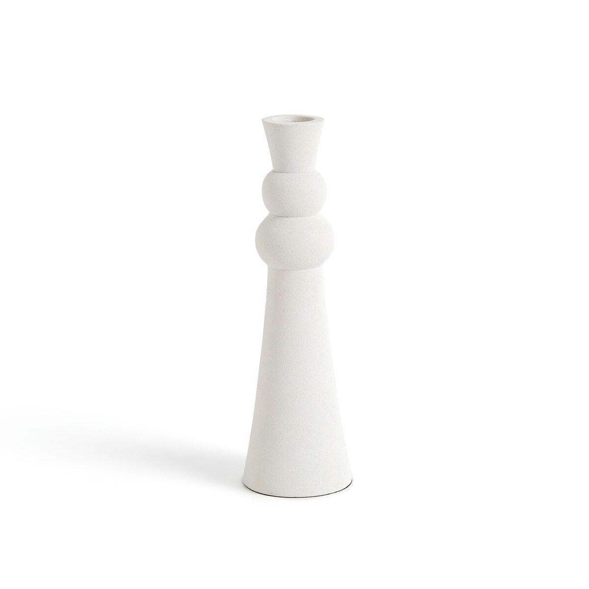 Bougeoir en aluminium H20 cm, Caspar