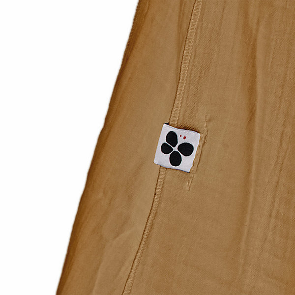Lot de 4 essuie-mains 50 x 70 cm en double gaze de coton camel - PEPA