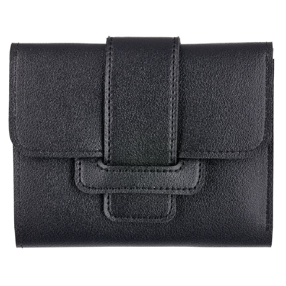 Porte monnaie simili noir uni