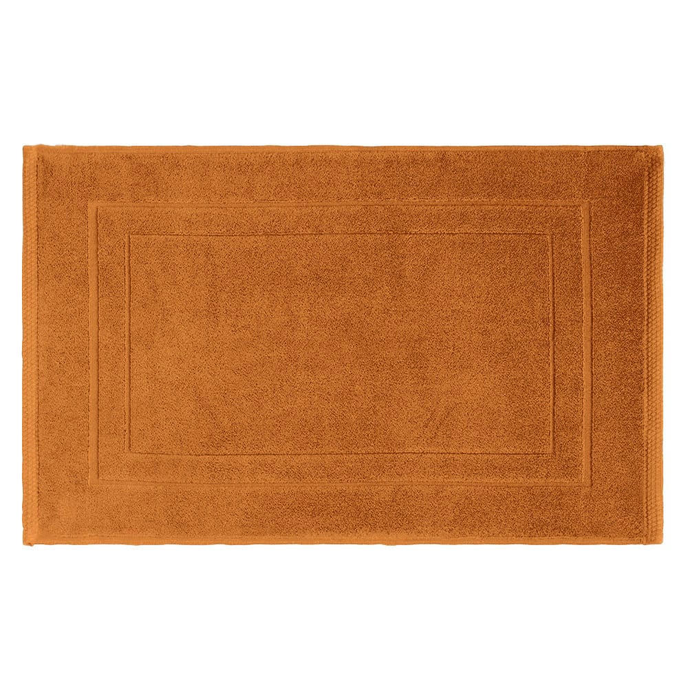 - Tapis de bain  pur coton orange 50x80