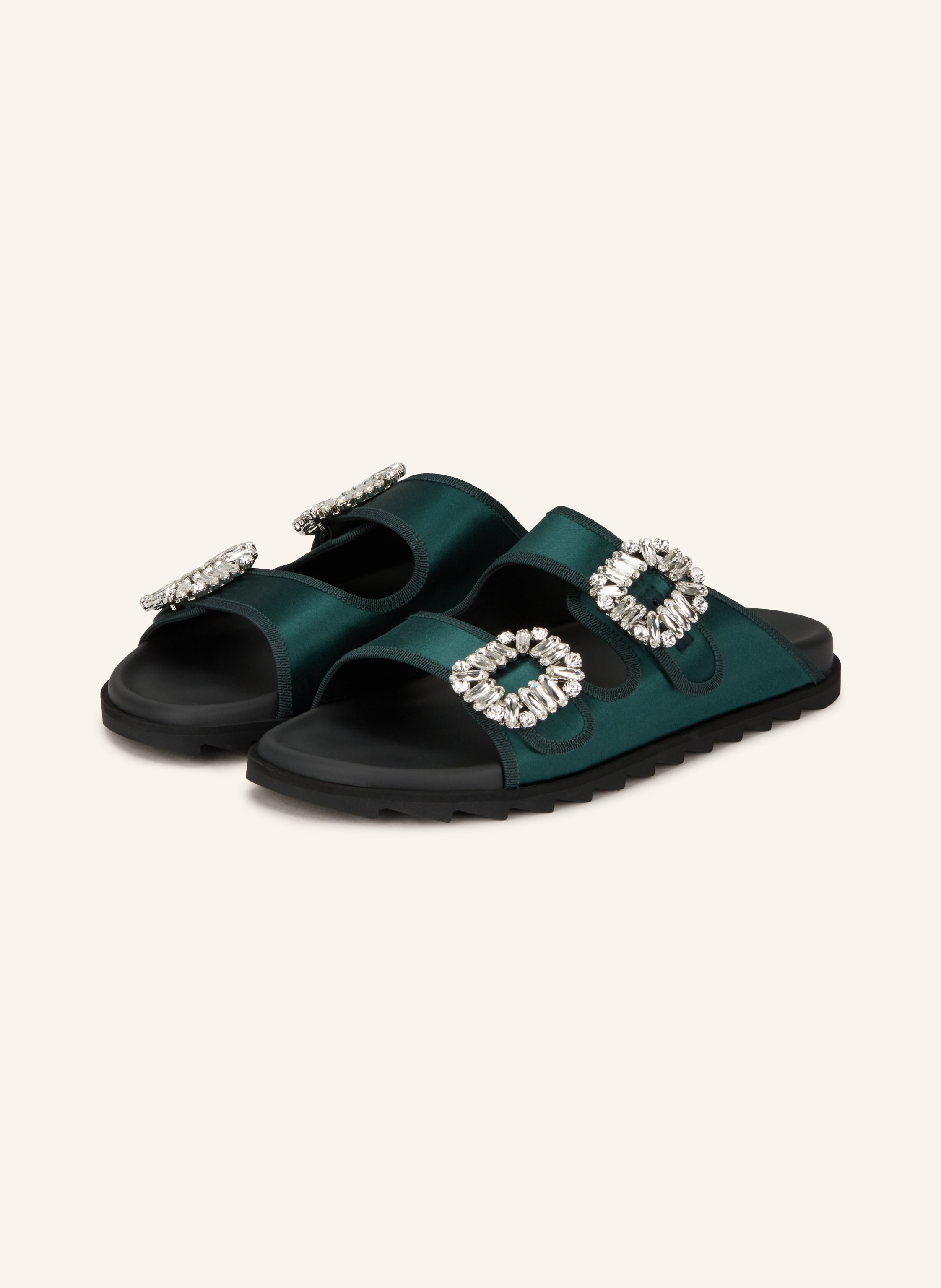 Roger Vivier Pantoletten SLIDY VIV' mit Schmucksteinen