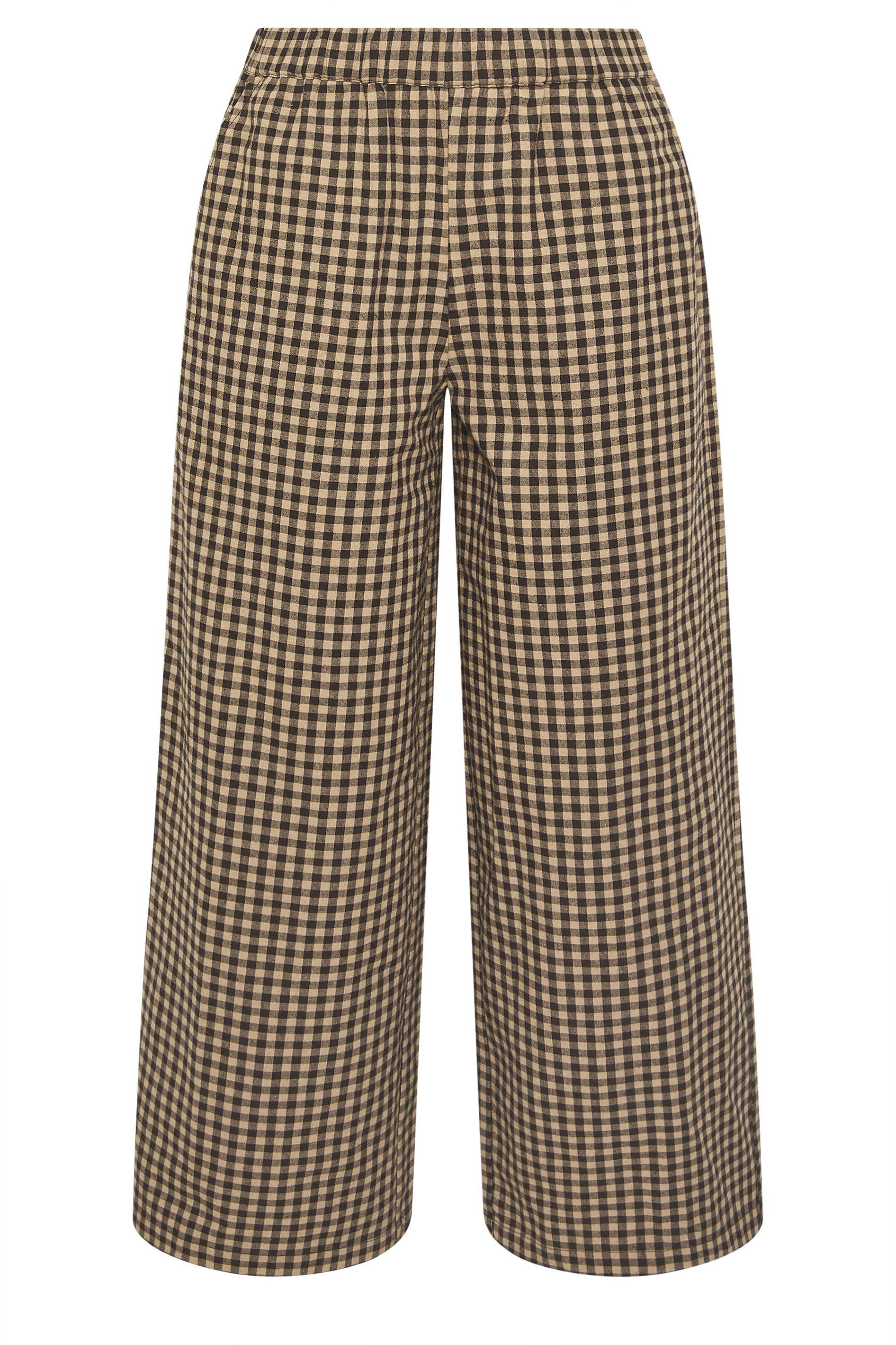 PixieGirl Petite Gingham Wide Leg Trousers