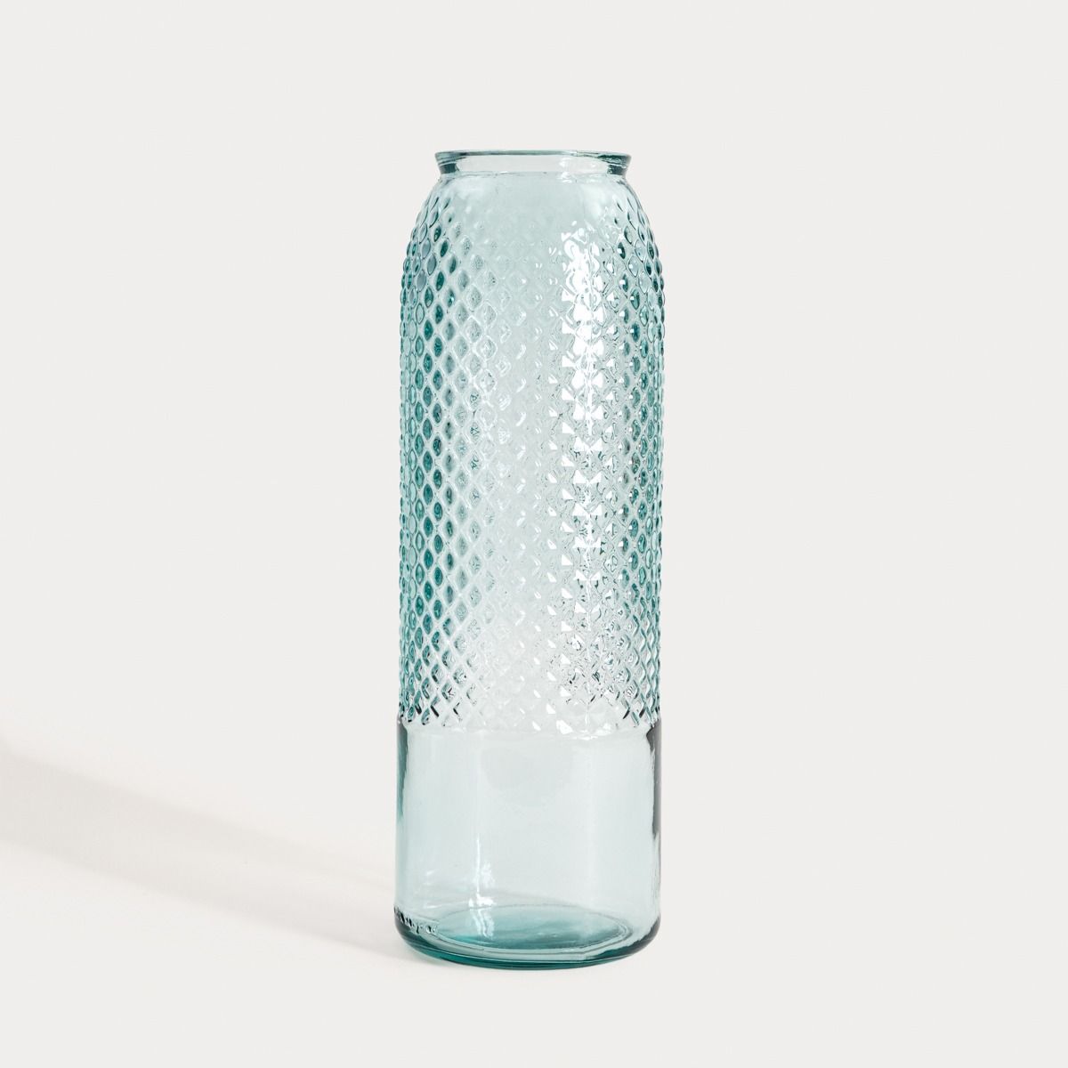 Wazon MIKKA transparentny ze szkła z recyklingu 45 cm