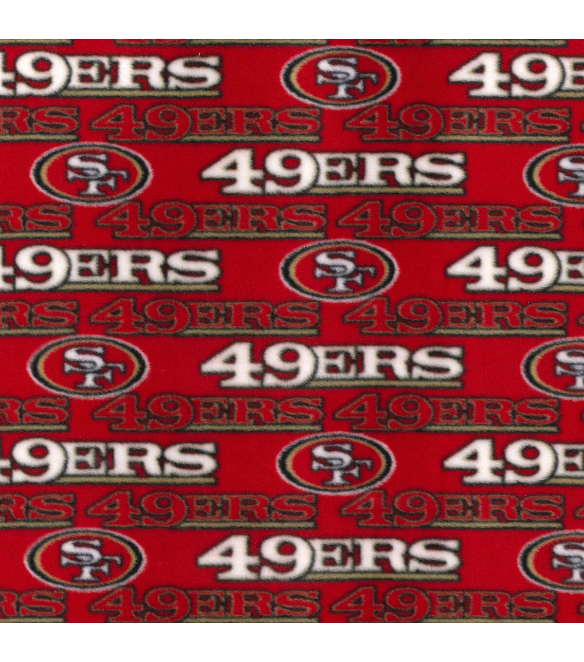 Fabric Traditions San Francisco 49ers Fleece Fabric Red