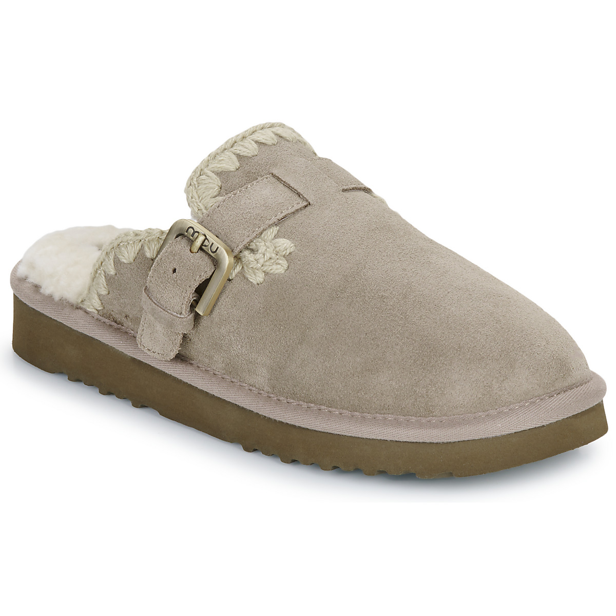 Mou - SUEDE SHEEPSKIN CLOG ESKIMO - Grey