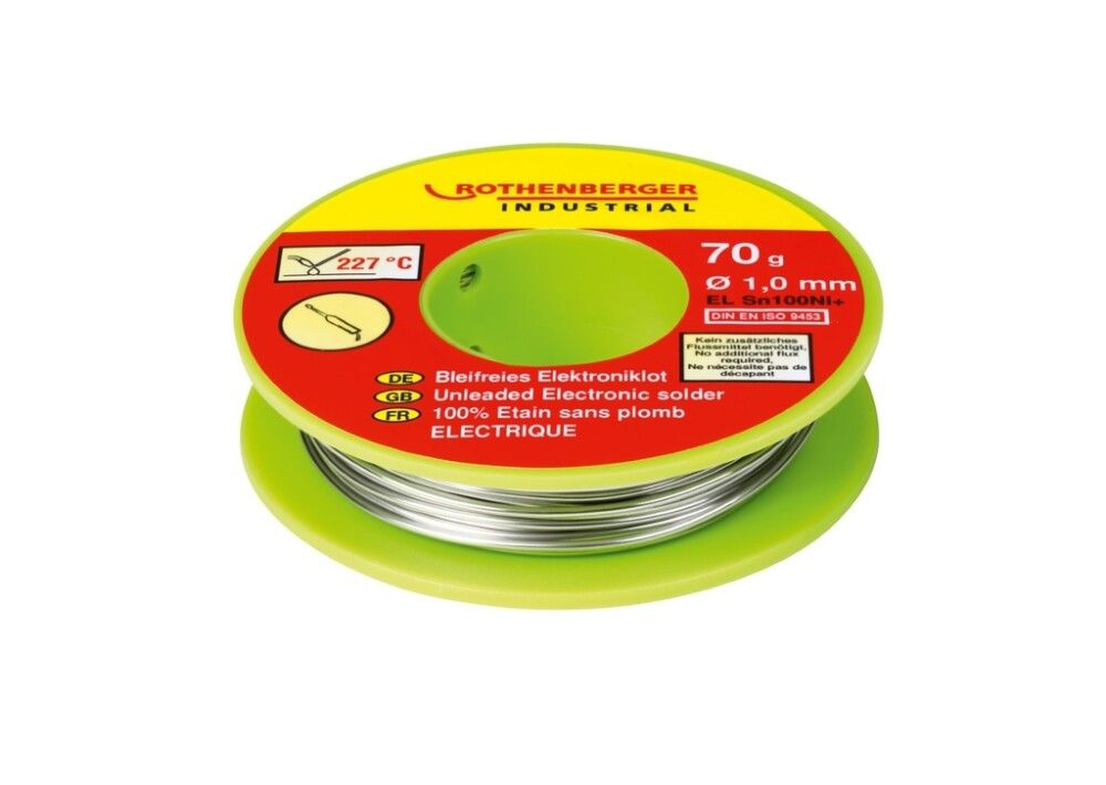 LODDETINN ELEKTRONIKK ROTHENBERGER INDUSTRIAL Ø1MM 70G BLYFRI