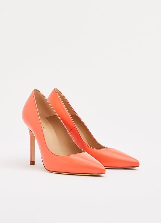 Fern Coral Nappa Leather Pointed Toe Courts