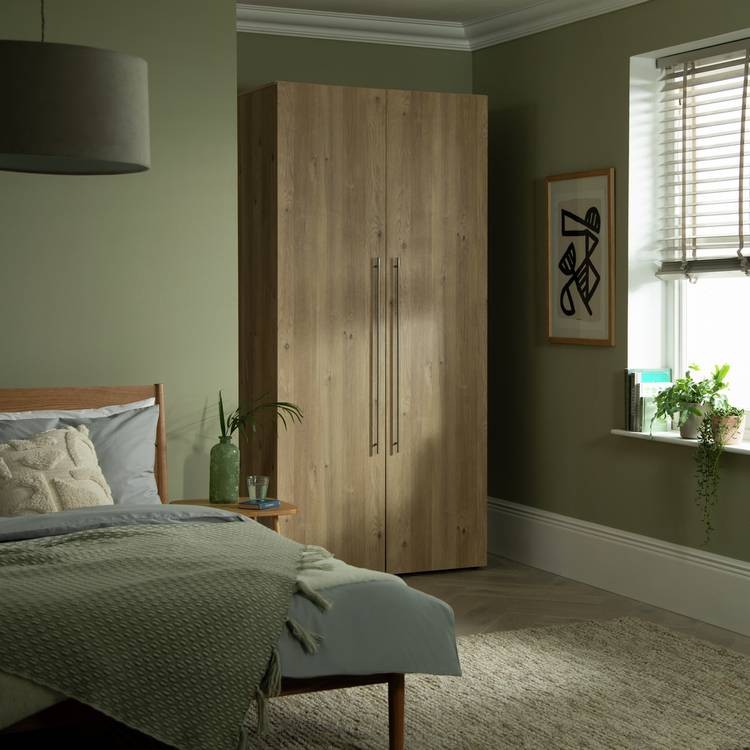 Habitat Atlas 2 Door Wardrobe - Oak