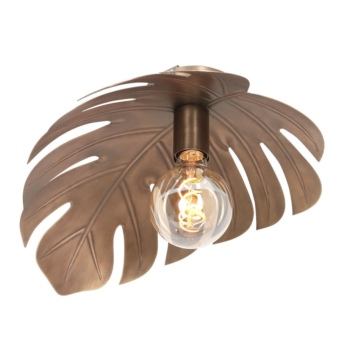 Steinhauer plafondlamp Feuilleter - 1 lichts - 38x 15 cm - brons