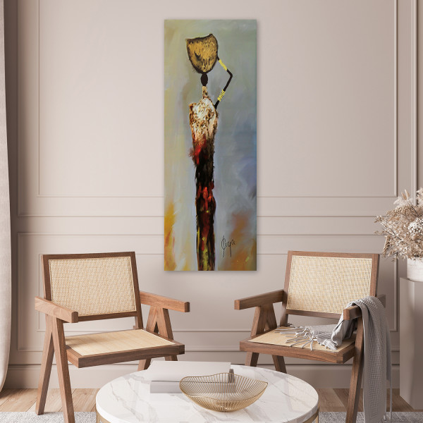 Feeby Obraz na płótnie, Kobieta z Afryki 30x90
