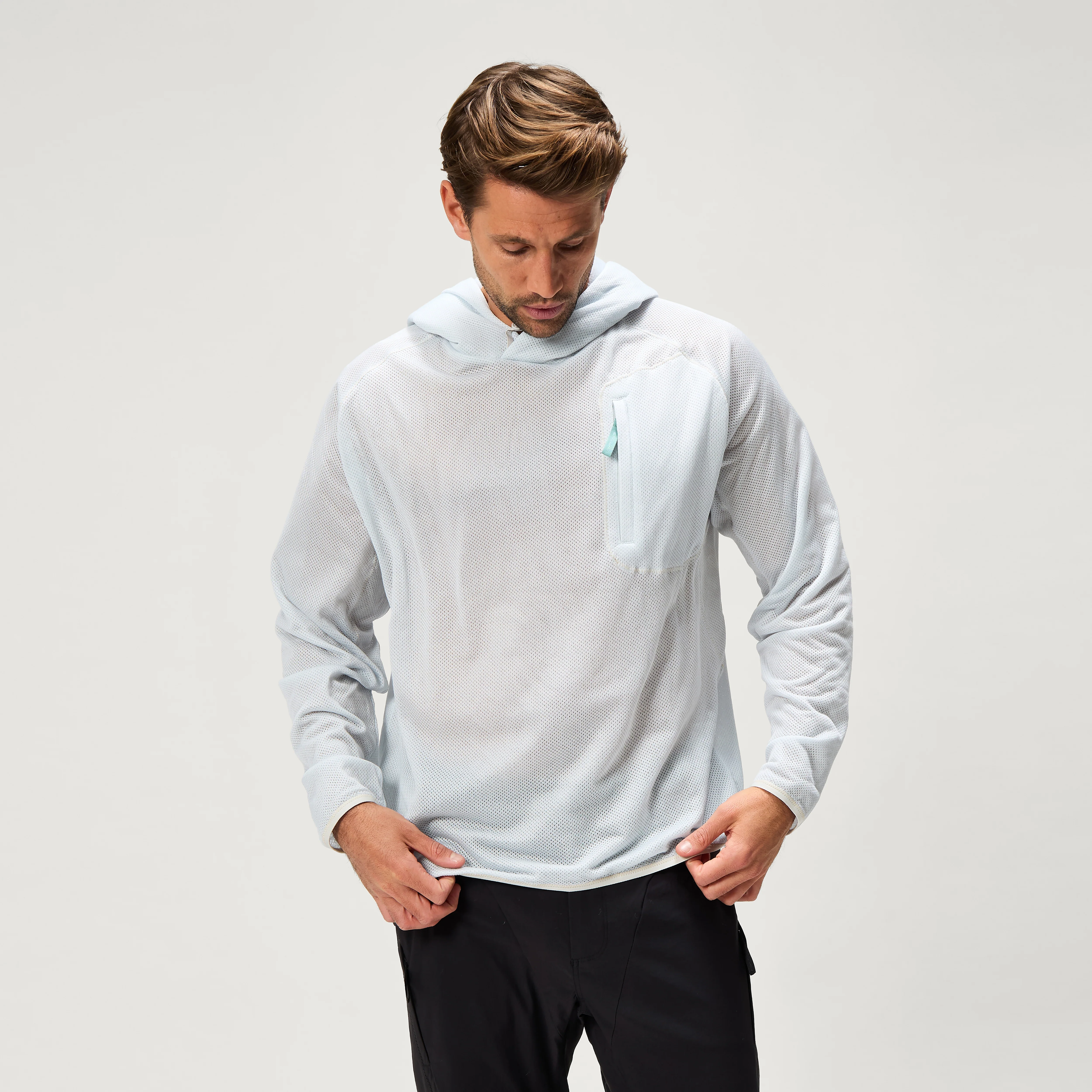 Men's SulTrac Breathable Hoodie - Cloud Blue