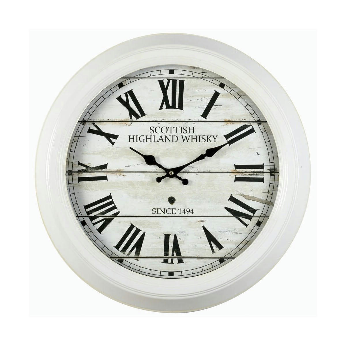 SCOTTISH BLANC - Horloge en métal D47