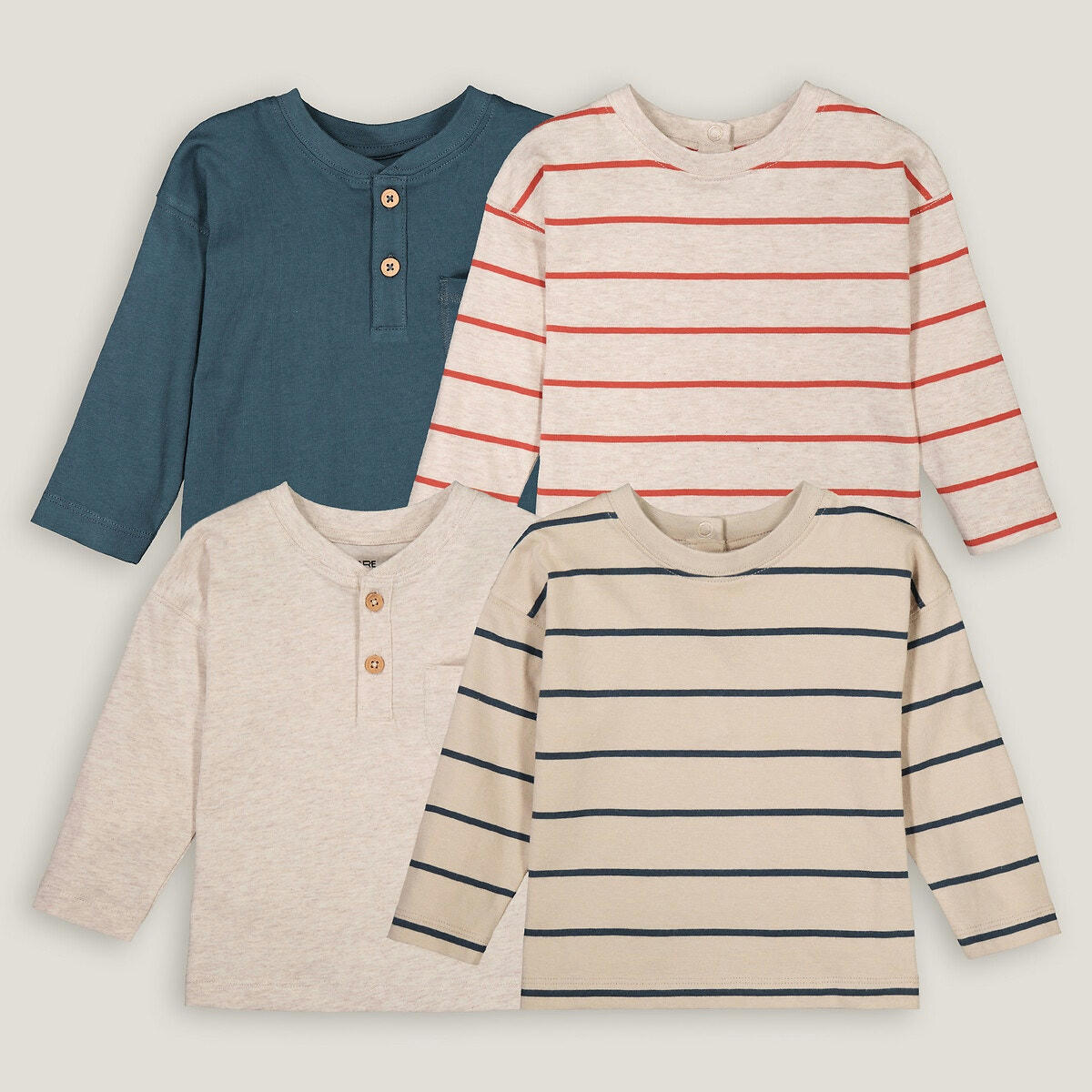 Lot de 4 t-shirts manches longues