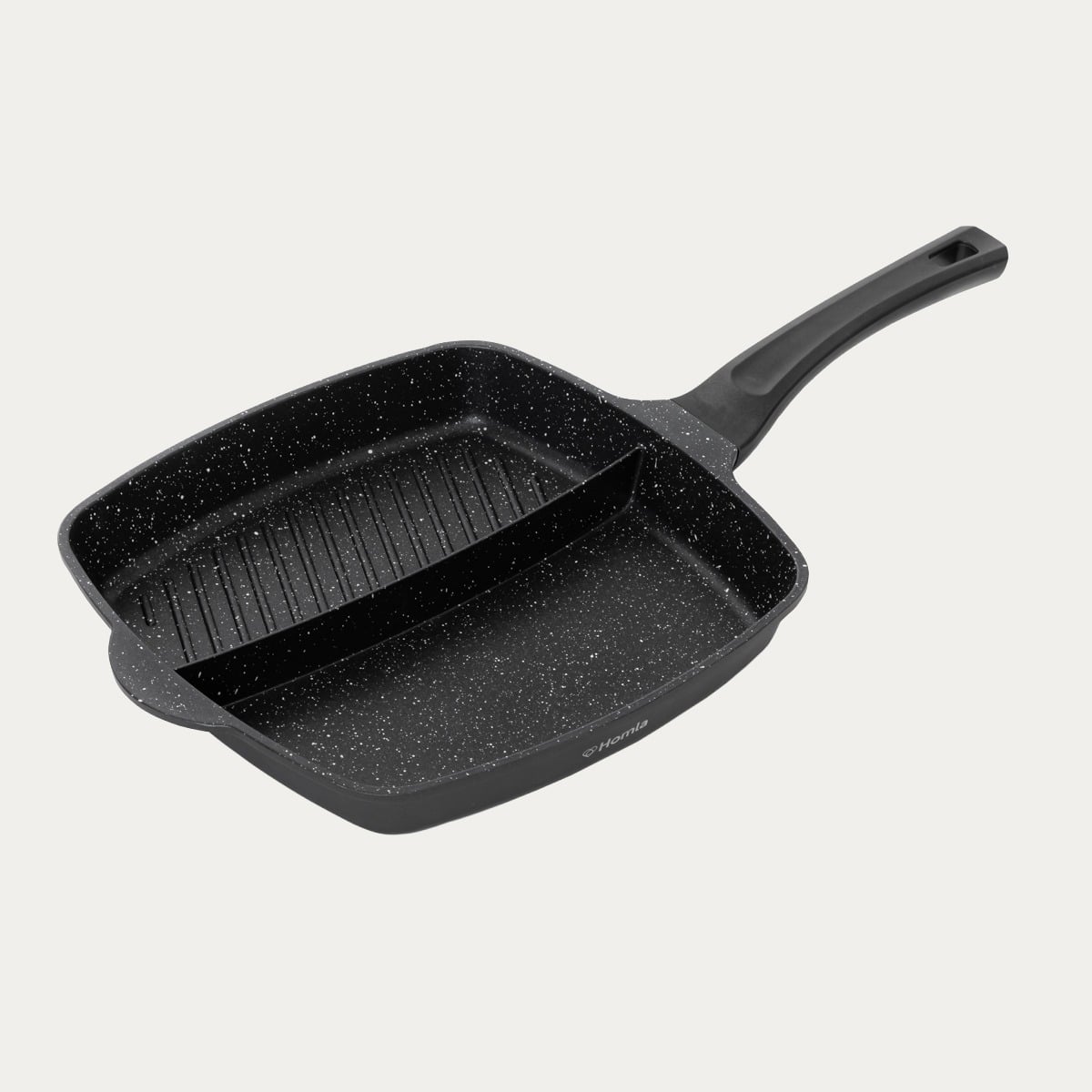 Patelnia LUCASO grillowa z przegródką 28cm