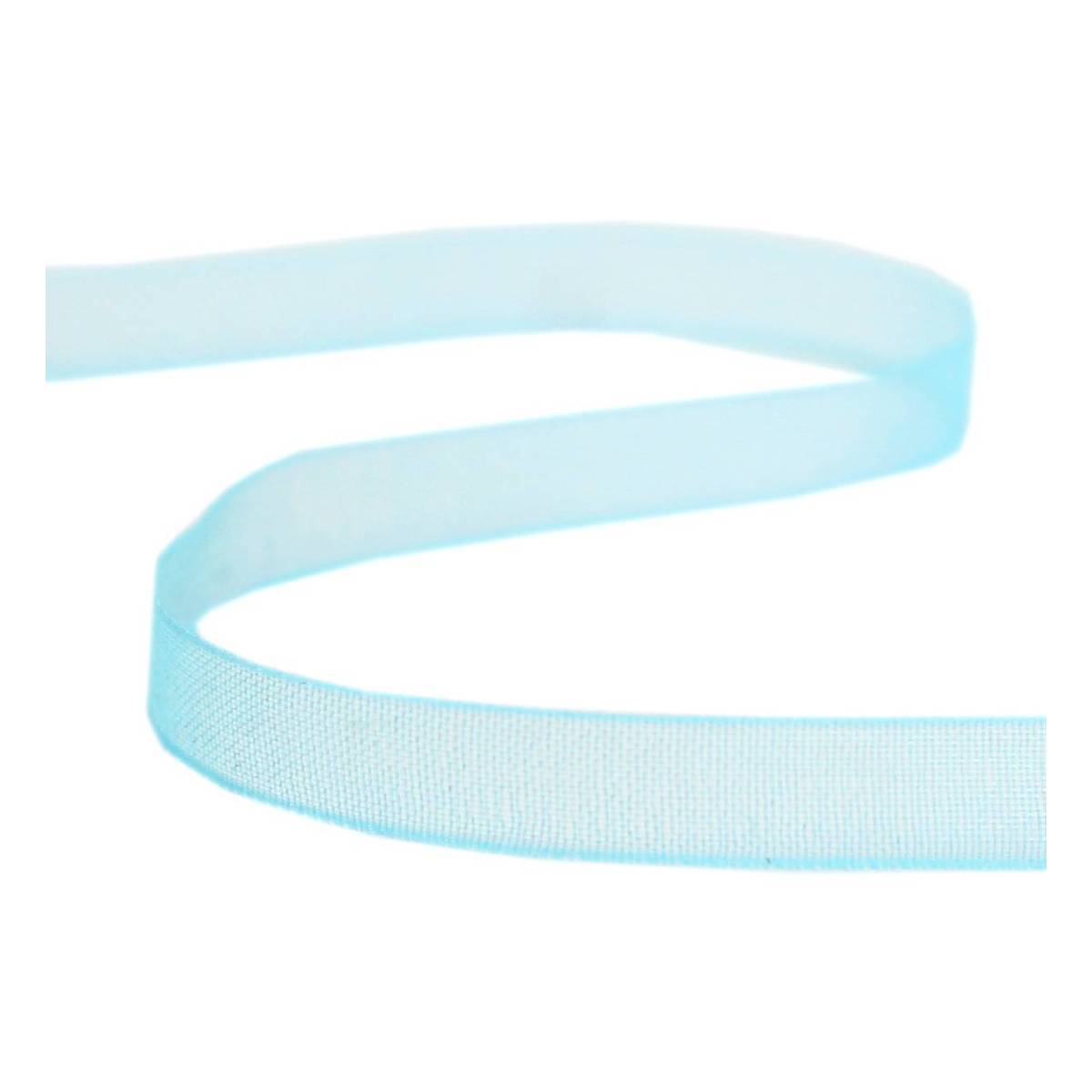Sky Blue Organdie Ribbon 6mm x 8m