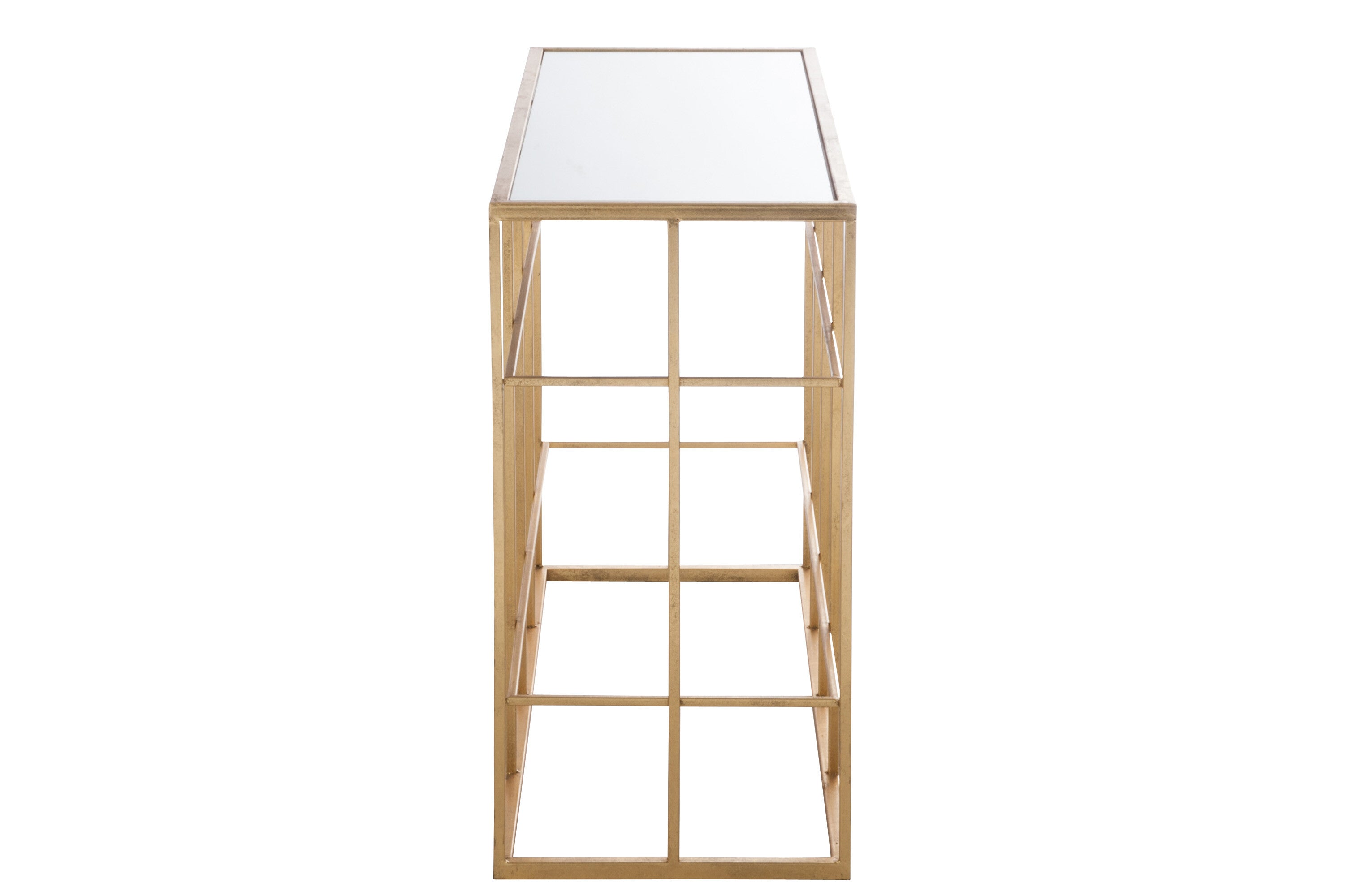 J-Line console Spijlen - metaal/glas - goud