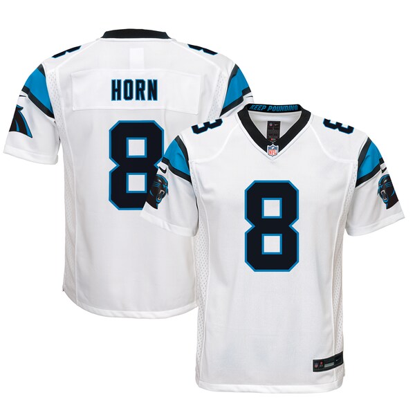 Jaycee Horn Carolina Panthers Nike Youth Game Jersey - White/Blue