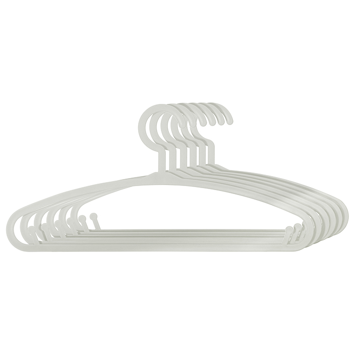 Conjunto de 6 cabides cinza