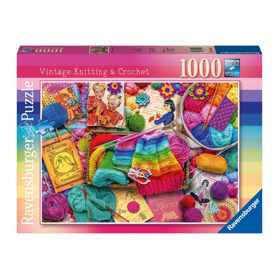 Ravensburger Vintage Knitting and Crochet Jigsaw Puzzle 1000 Pieces
