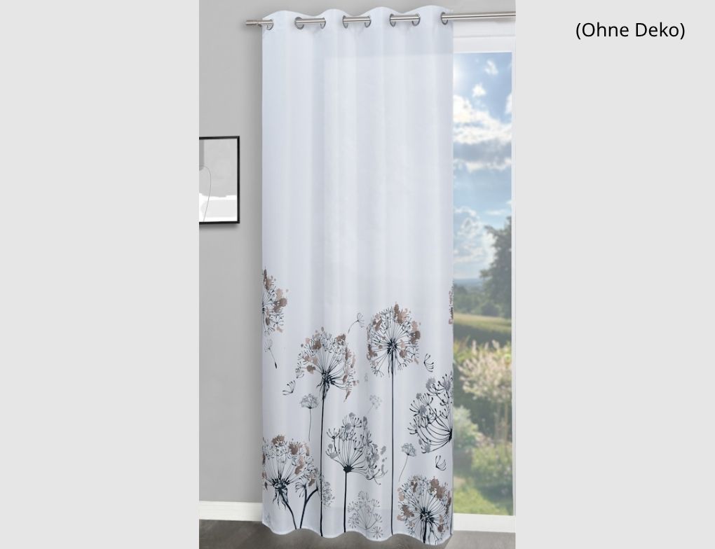 Ösenschal Pusteblume Weiß