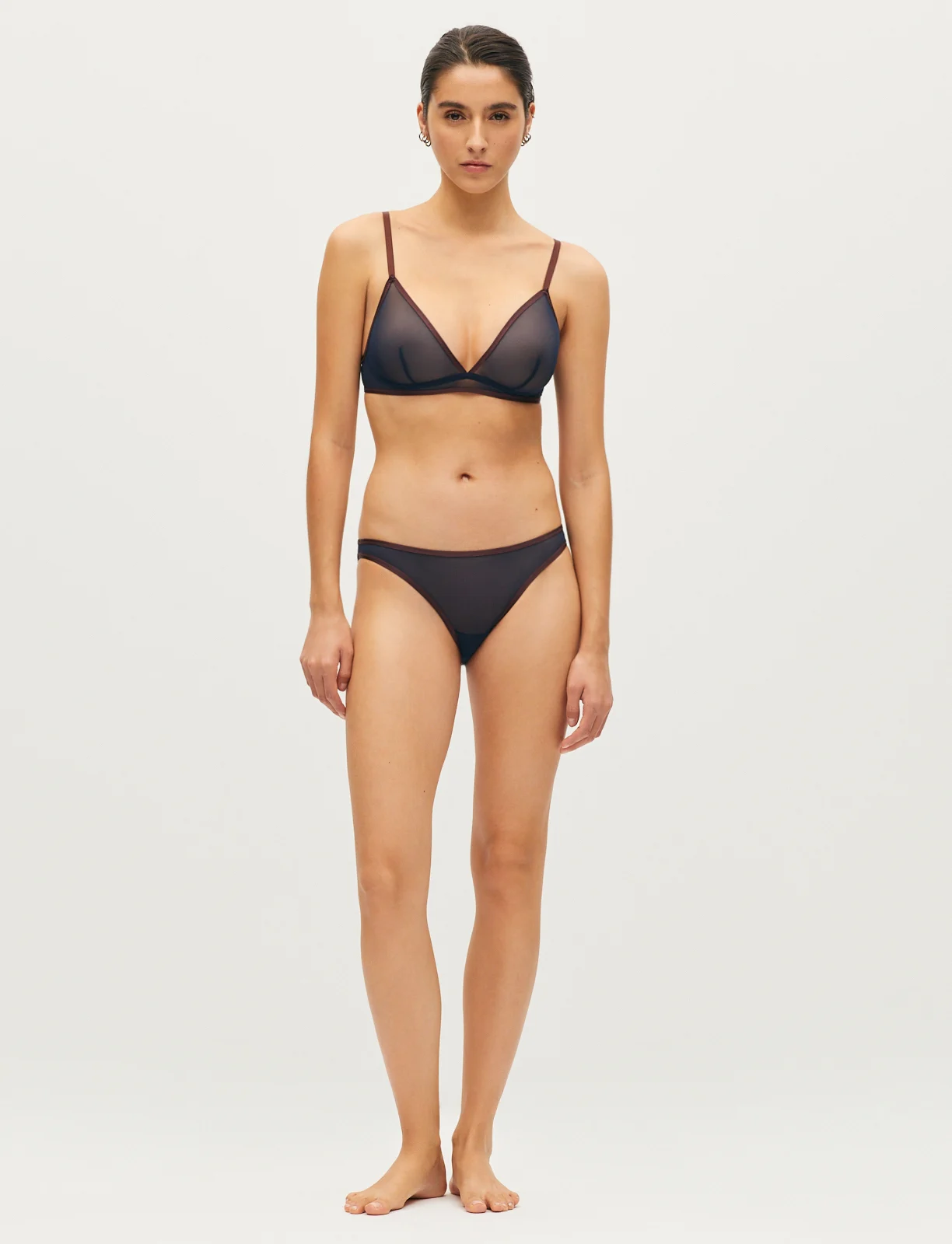 Soutien-gorge sans armatures CHERI TULLE BICOLORE