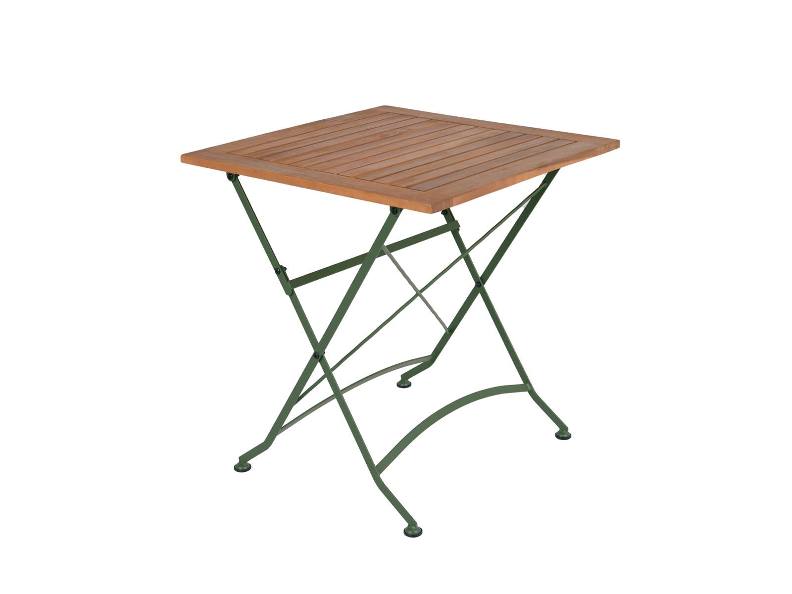 MaximaVida inklapbare vierkante tuintafel Toscana 70 cm olijfgroen - 100% FSC excellent acacia