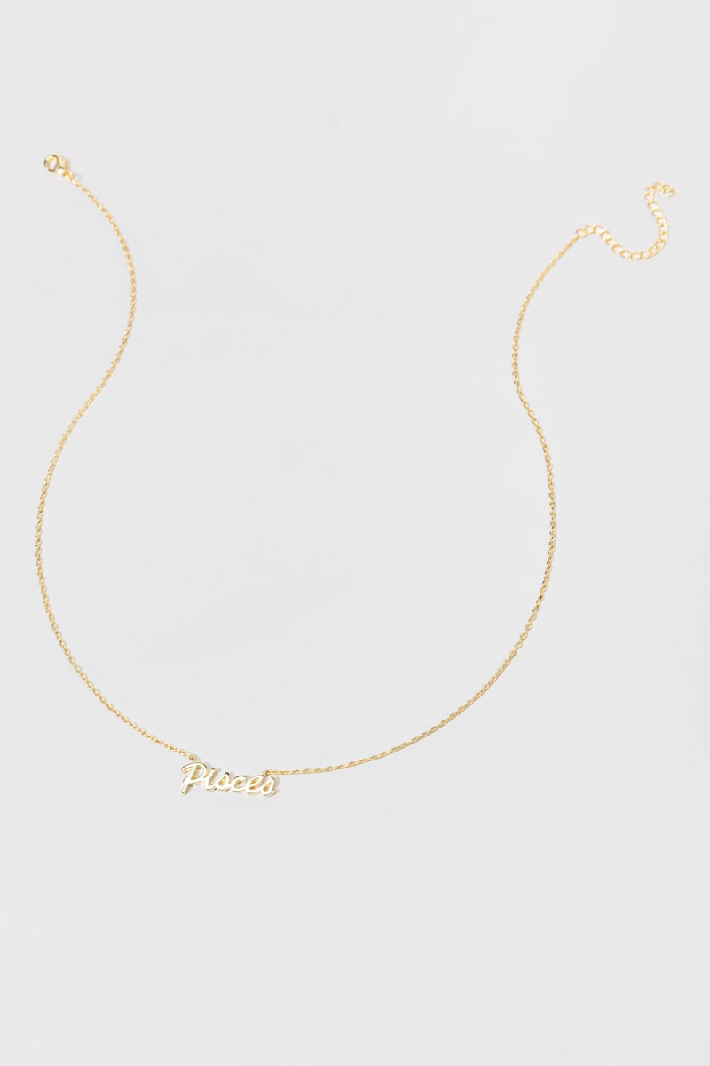 Zodiac Script Pendant