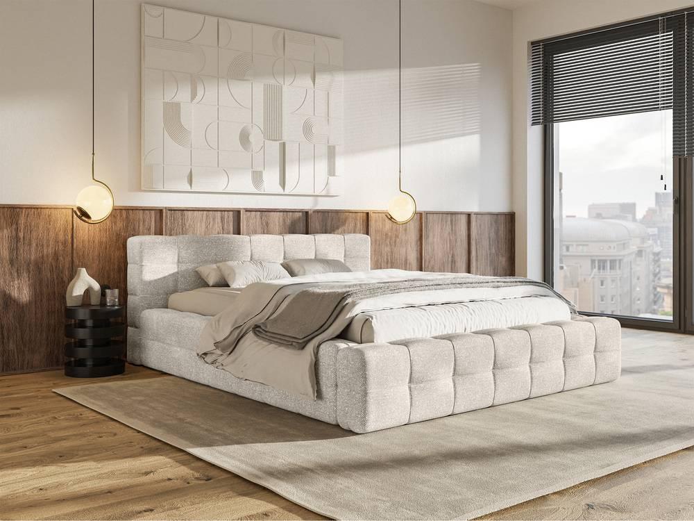 Tilly bedframe chenille met opbergruimte 140 x 200 cm